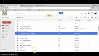 Share a Folder through Google Classroom