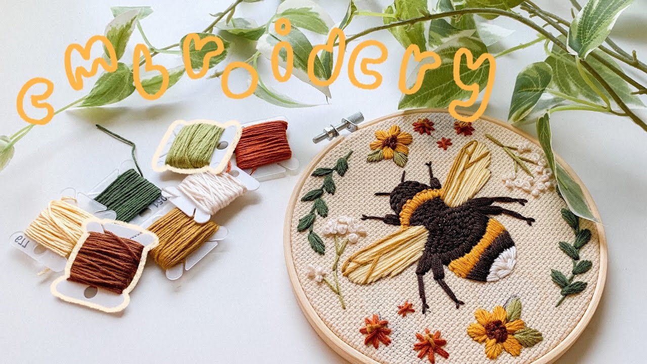 DIY embroidery KIT, bumblebee embroidery pattern, modern hand embroidery  pattern, beginner embroidery kit, embroidery kit, easy embroidery — I Heart  Stitch Art: Beginner Embroidery Kits + Patterns