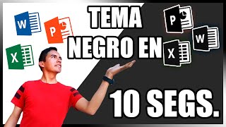 😎✅ How to put DARK MODE in Word, PowerPoint and Office