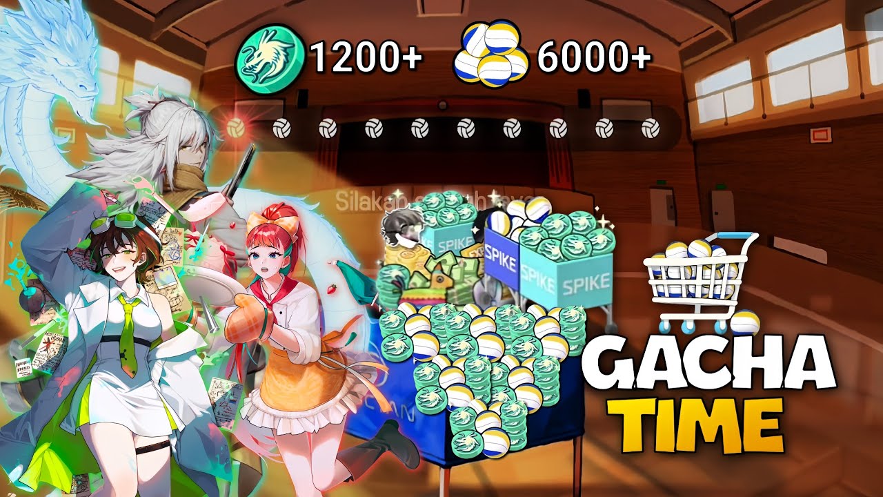GACHA TIME!!! I SPEND 6000+ VPOINT AND 1200+ COIN AZURE DRAGON || WHAT IS LUCKY?💀 -The Spike Cross