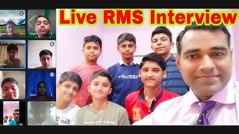 Live #RMS Interview | Military School Interview