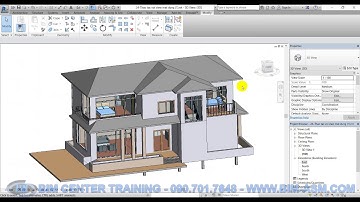 Đào tạo Revit - Modeling Villa - Bài 24 : Thao tác với view mặt đứng