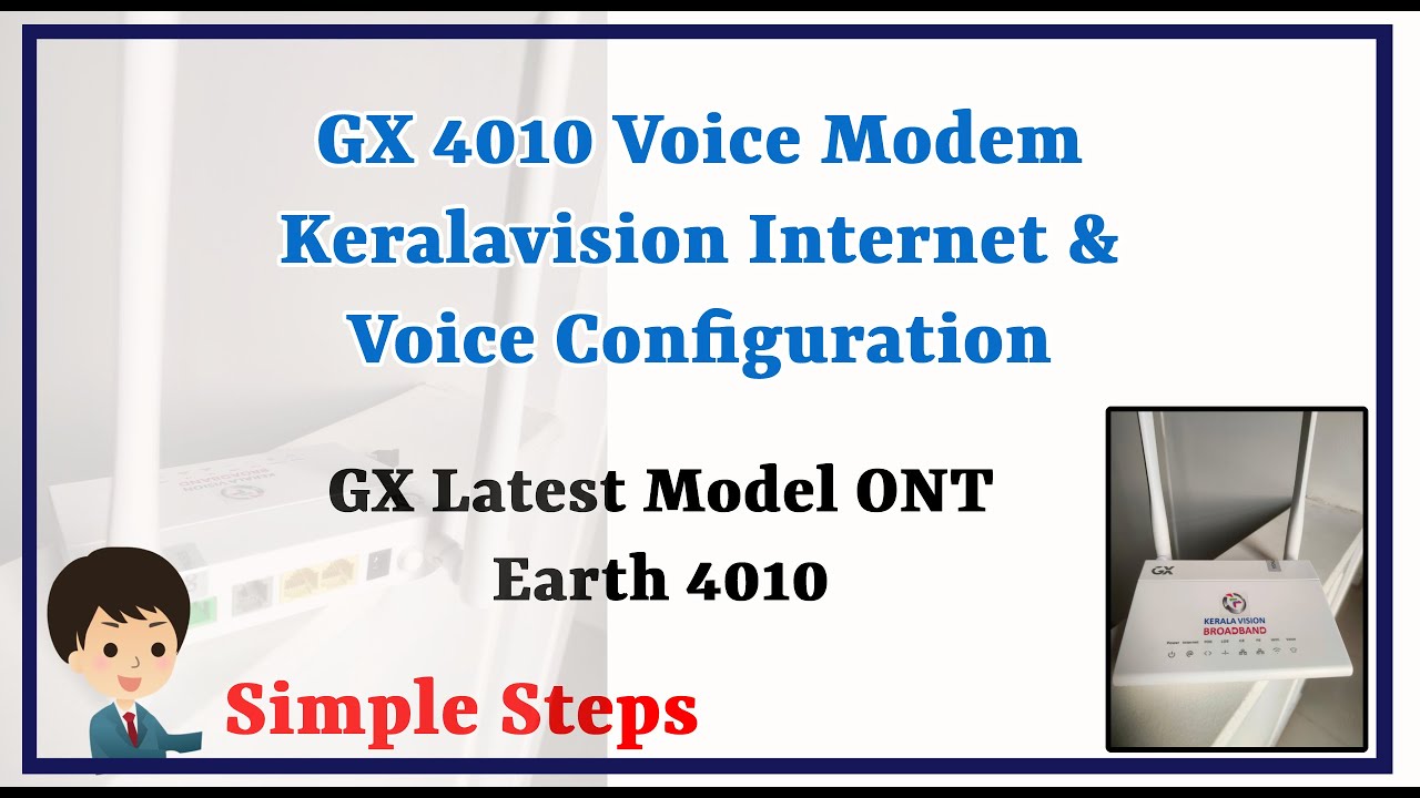 Genexis earth 4010 modem internet and voice configuration malayalam