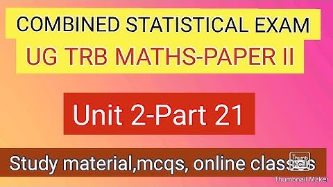 definite integral-ug trb maths paper II-combined statistical services exam-study material and mcqs