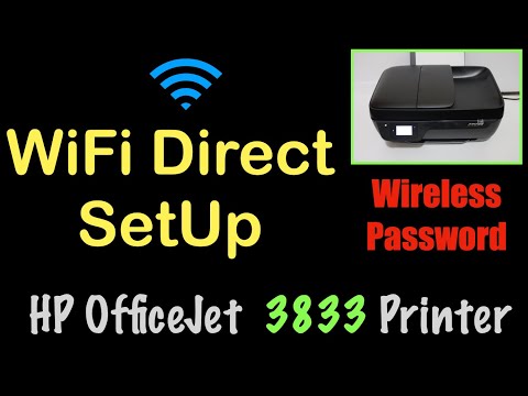 HP OfficeJet 3833 WiFi Direct SetUp, Wireless Password, Connect To iPhone, Scanning & Review !!