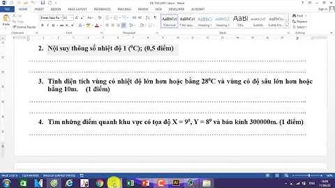 Tính diện tích vùng sau khi truy vấn trong Arc View GIS 3.2