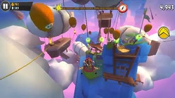 Angry Birds GO! Gameplay Walkthrough - Air Track 3 - Time Boom 1 for Android/IOS