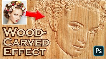 Photoshop: Create a WOOD-CARVING Effect from PHOTOS.