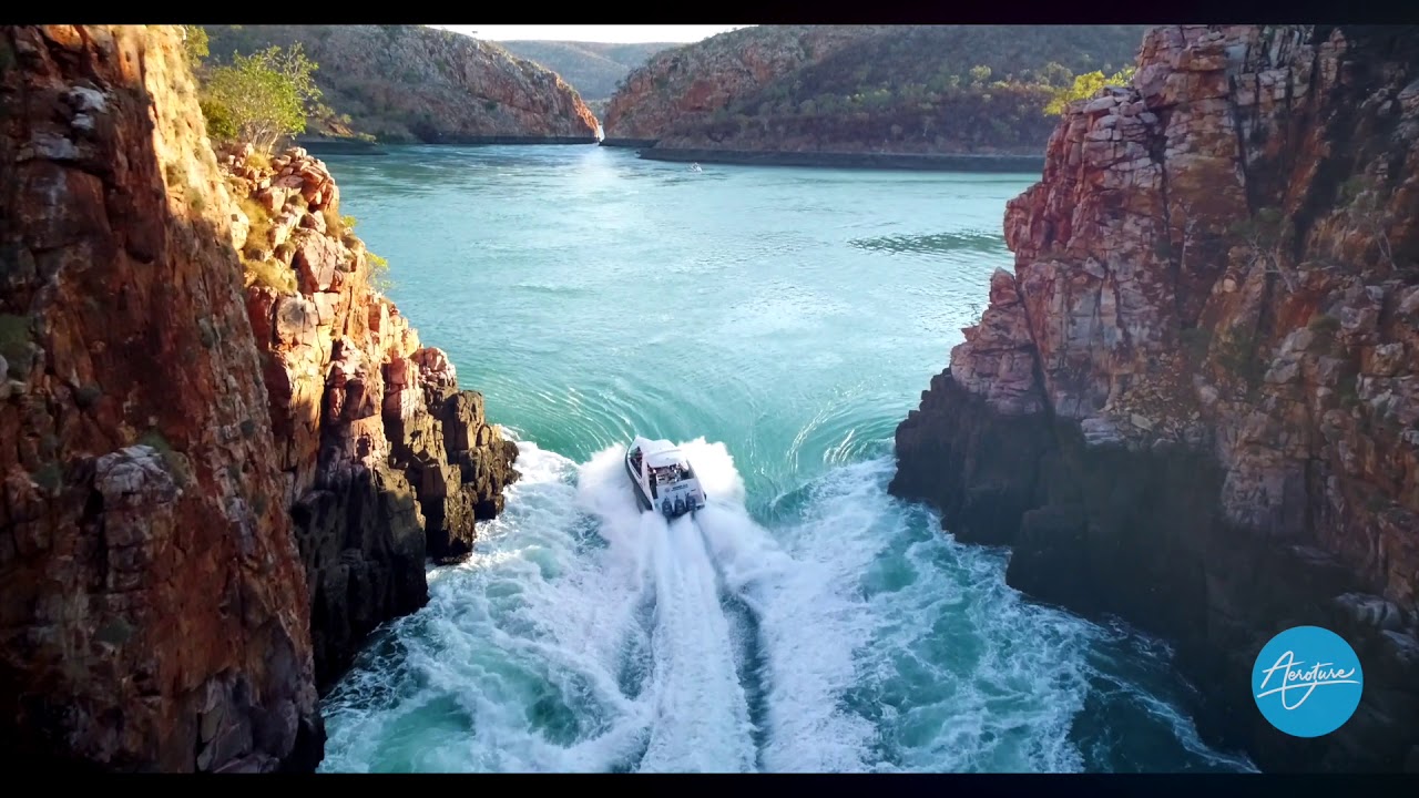 Horizontal falls Drone Video Western Australia