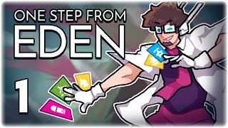 INCREDIBLE ACTION ROGUELIKE DECK-BUILDER!! | Let's Play One Step From Eden | Part 1 | PC Gameplay HD