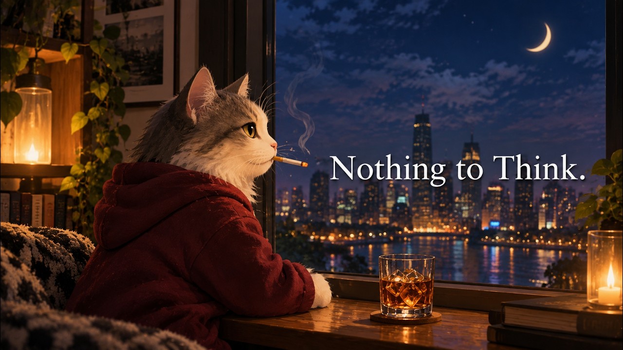 Nothing to Think. – Vintage Noir Jazz for Starlit Nights with a Black Cat