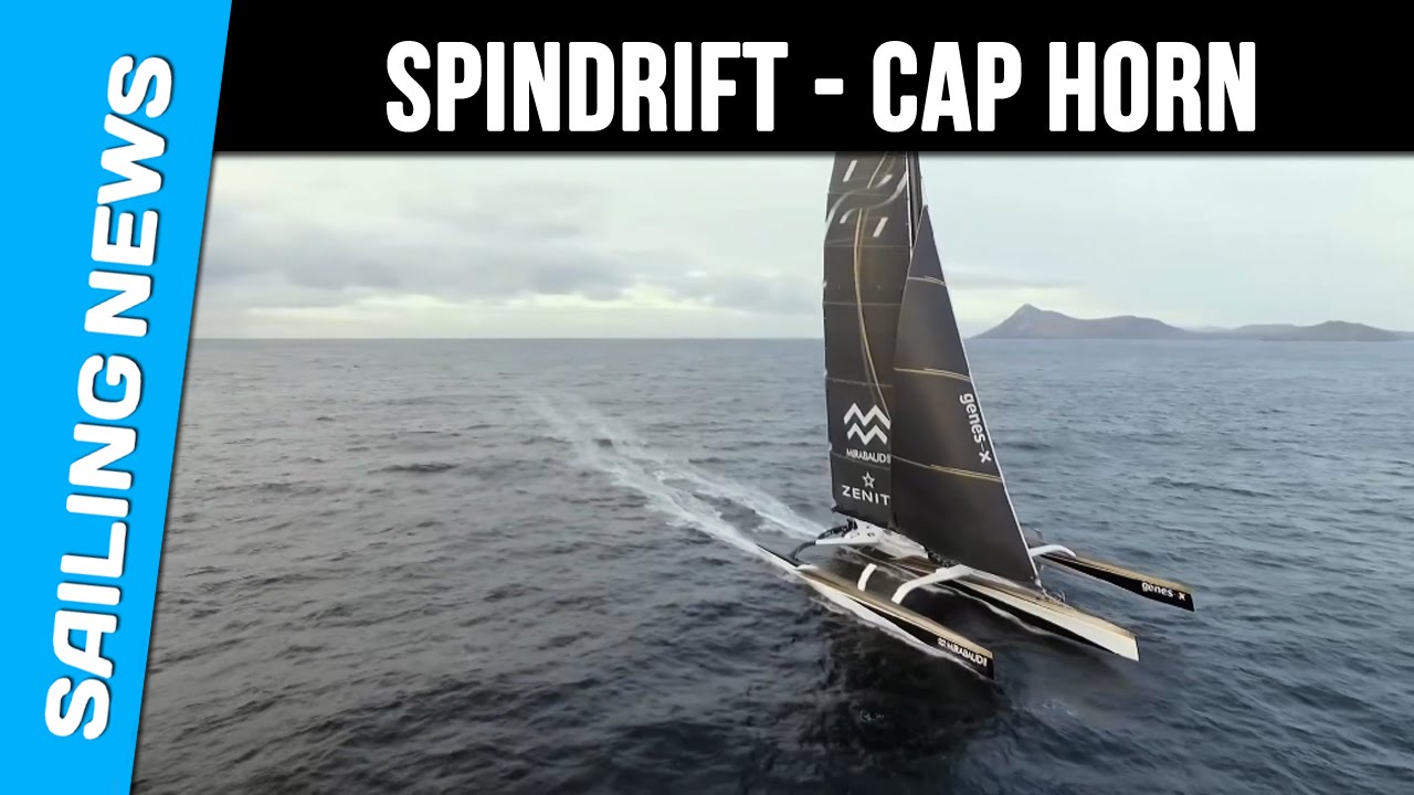 Spindrift - Trophée Jules Verne - Le passage du Cap Horn - Image du drone