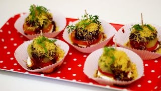 Bread Chaat Bites Recipe - Indian Chaat Recipes -How to make Bread Chaat - Indian Street Food