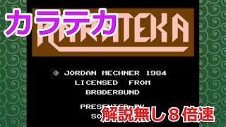 カラテカ　解説無し　5倍速　karateka famicom retrogames baisoku emotionalgames FC