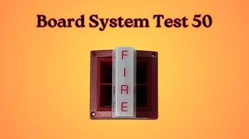 Board System Test 50 with the Fire Lite MS-4424B