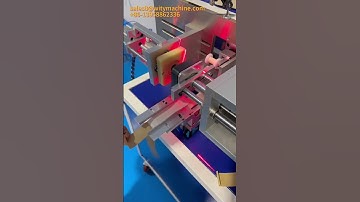 Automatic Box Labeling/Wrapping and Edge Folding Machine