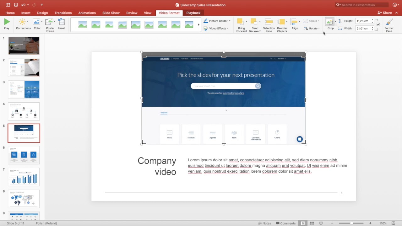 How To Crop A Video In PowerPoint YouTube How To Crop A Video In PowerPoint YouTube