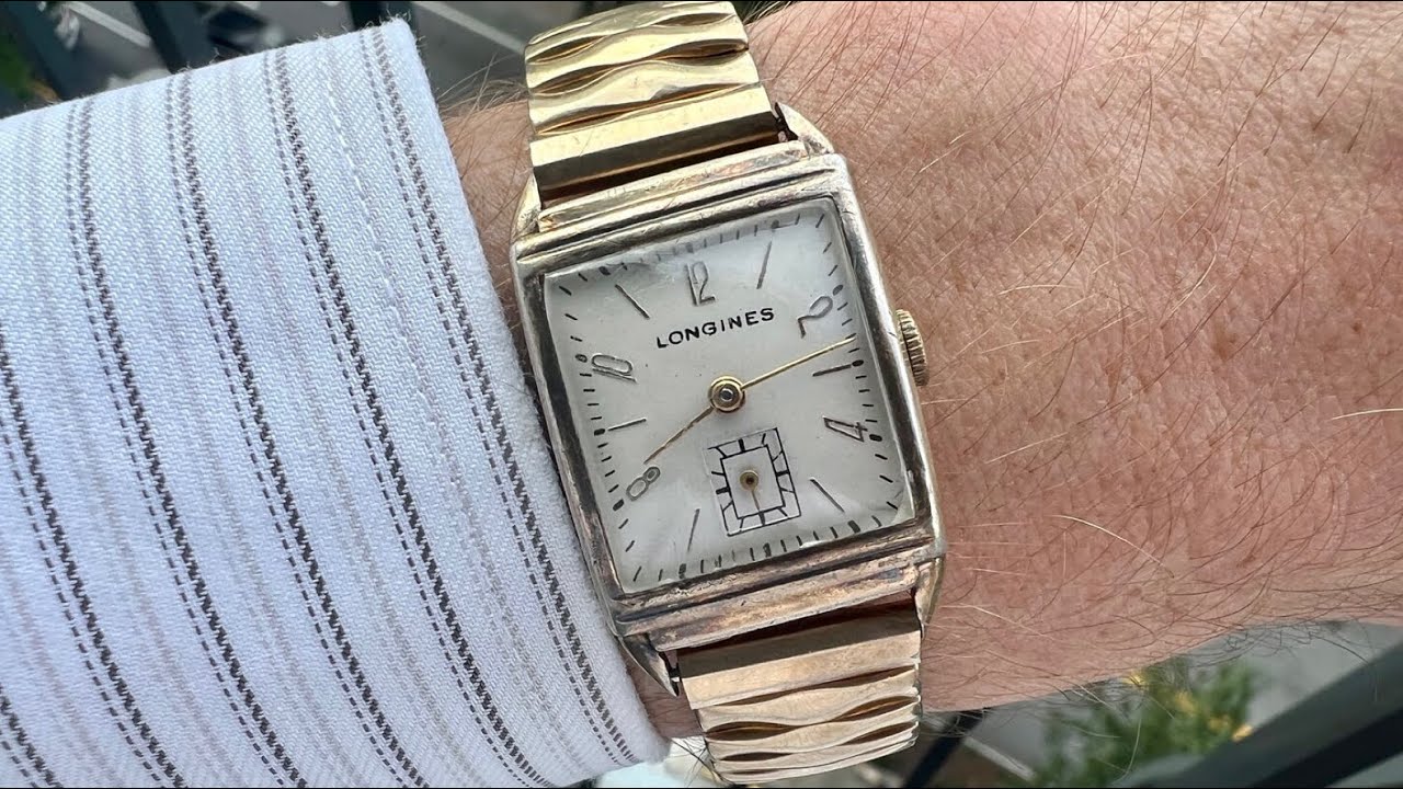 The 1951 Longines 'Tank' Style Watch - YouTube