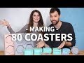 80 Concrete Coasters 👈 16 Silicone Molds 👈 8 CNC Master Models