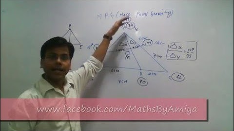 Geometry for CAT 2024 : Session  7 : Mother of all concepts : MPG Mass Point Geometry - Introduction