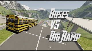 Buses vs Big Ramp | BeamNG.drive