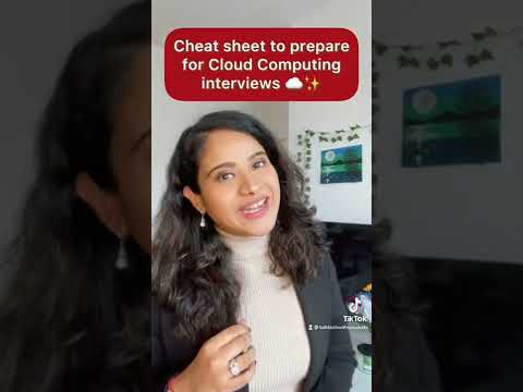 Cheat sheet to prepare for cloud computing interviews