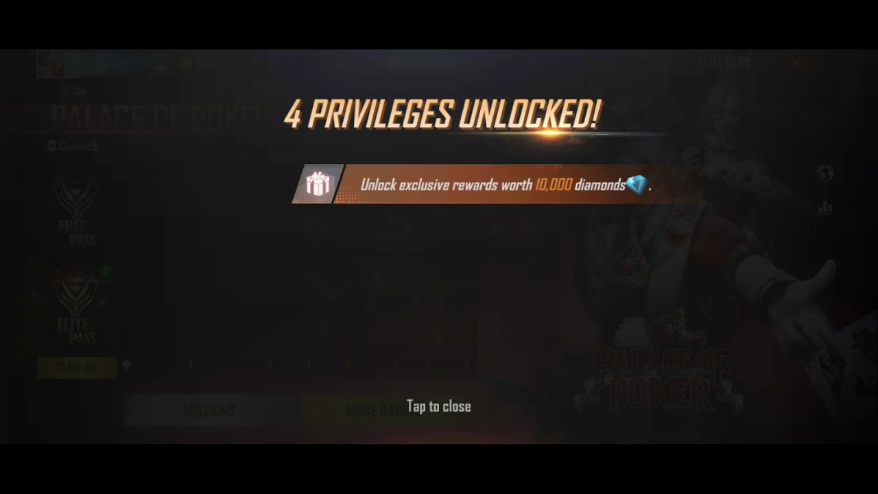 Firee fire New Palace Of Poker Elite Pass Unlocking Dipak Raj