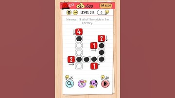 Brain Test Level 213 - We must fill all of the grids #brainstorm #brain #game