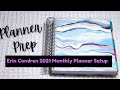 Planner Prep / Erin Condren 2021 Monthly Planner Walk Through / Plan With Me