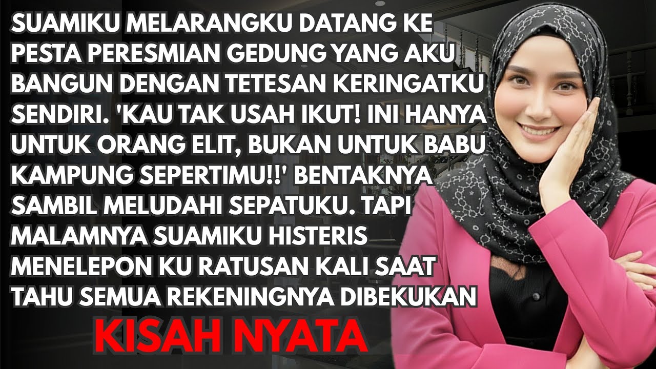 SUAMI MELUDAHI GAUNKU DAN MELARANGKU IKUT PESTA PERUSAHAAN - TAPI MALAMNYA KUBUAT DIA HISTERIS...