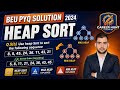 BEU PYQ SOLUTION 2024 DATA STRUCTURE AND ALGORITHM HEAP SORT #education #biharengineeringuniversity 