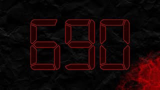 Countdown from 690 to 0 in RED
