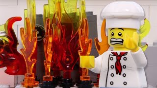 LEGO City Cake Shop Brick Build STOP MOTION LEGO City Cooking Explosion! | LEGO | Billy Bricks