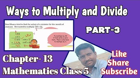 Mathmagic Class 5 Chapter 13 Ways to Multiply and Divide| Part - 3 Maniratnam the cashier p. 170-171