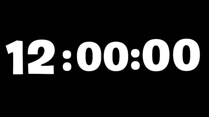 ⏳🌟 12 Hour Uninterrupted Timer! | Perfect Countdown for Big Events 🎆