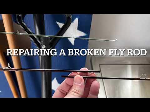 Repairing a broken rod tip - Rod repair. 