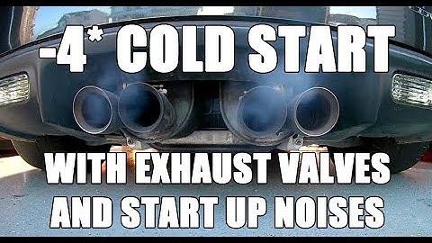 -4* cold start C6 Z06 - LS7 Start up and exhaust valves open and closed