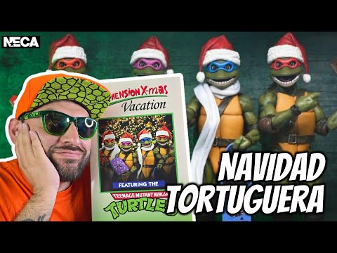 TORTUGAS NINJA EN NAVIDAD: WE WISH YOU A TURTLE CHRISTMAS - NECA TMNT DIMENSION X-MAS VACATION