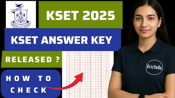 kset answer key 2025 | karnataka state eligibility test answer key 2025