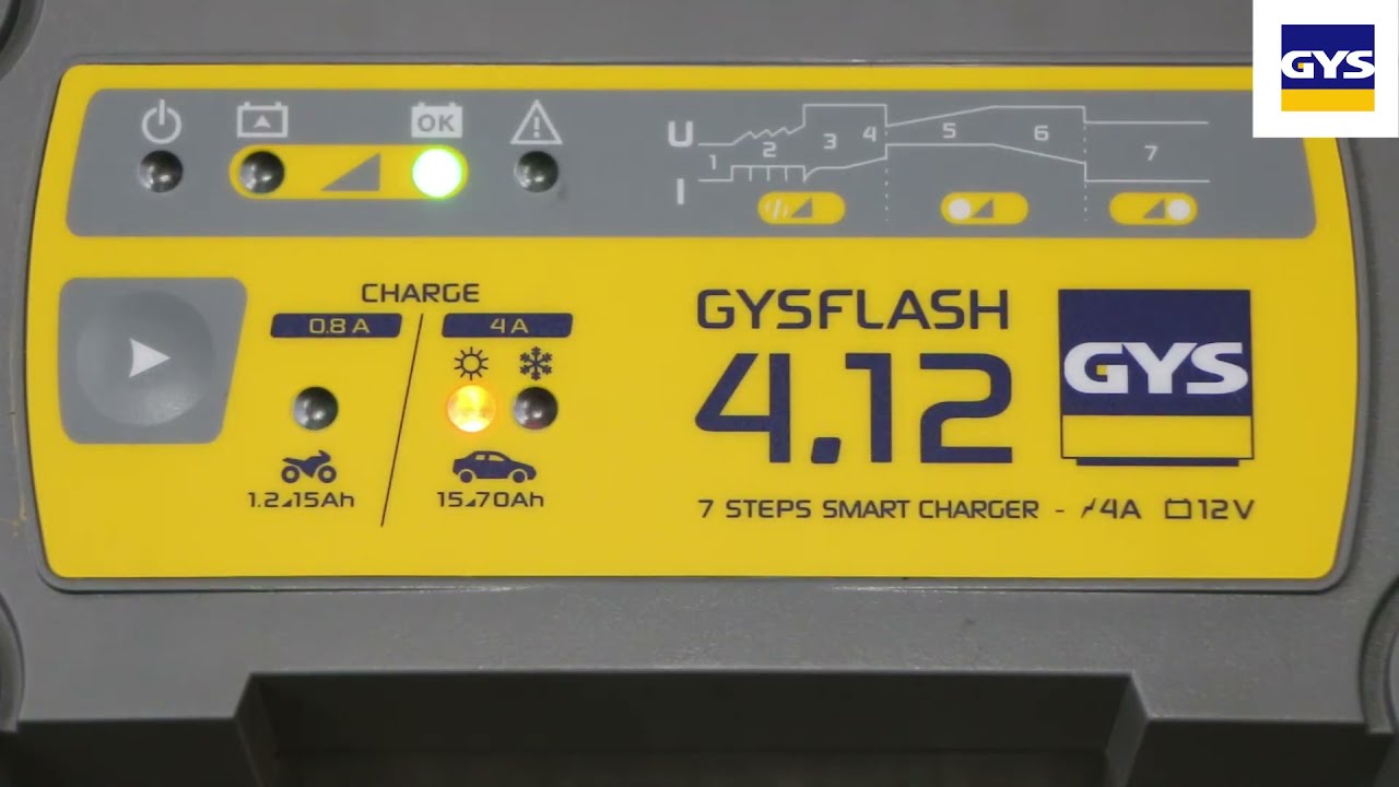 Explications du Chargeur de batterie automobile GYSFLASH - GYS - YouTube