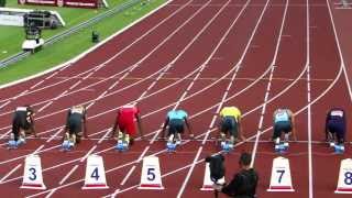 Ostrava Golden Spike "Zlata tretra" 2013 - 100m, Asafa Powell 10,06
