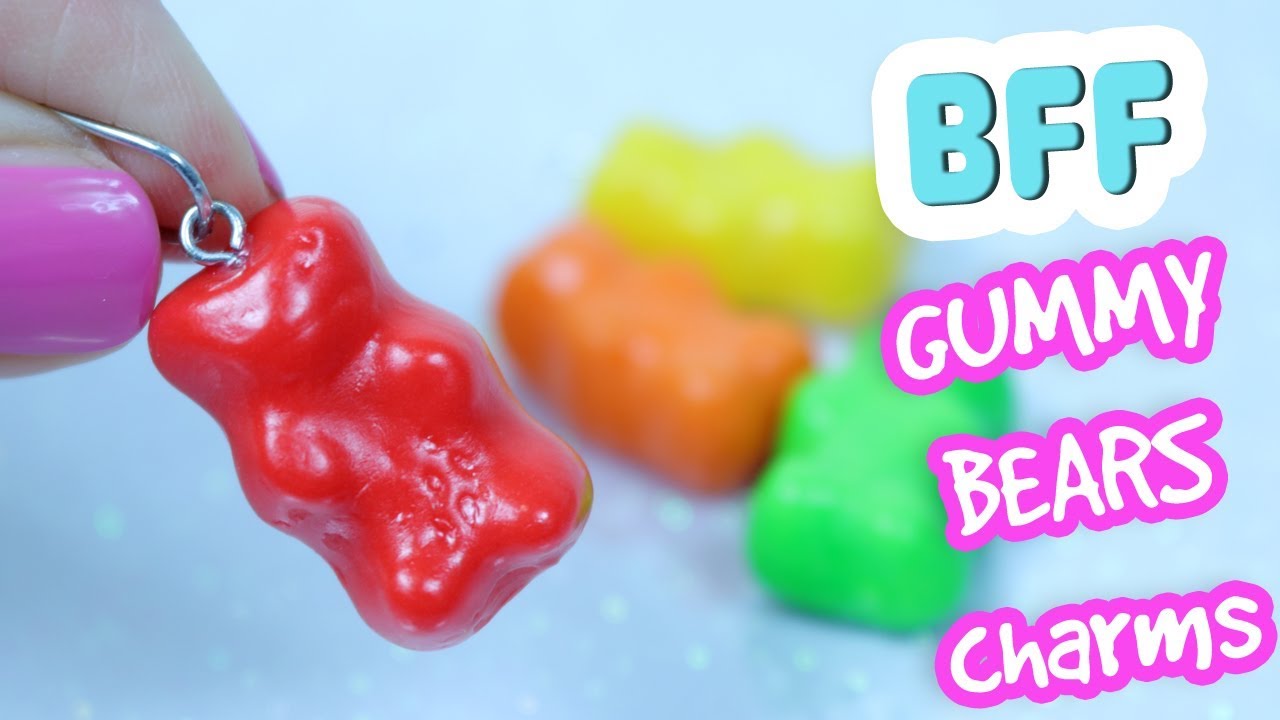 DIY Gummy Bears BFF charms! Making mold for polymer clay YouTube