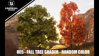 Tree Shader tutorial UE5 Fall