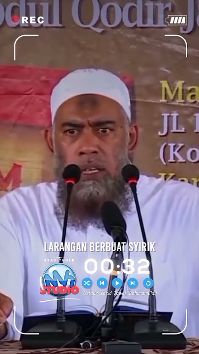 Larangan Berbuat Syirik | Ustadz Yazid Bin Abdul Qadir Jawas Rahimahullah