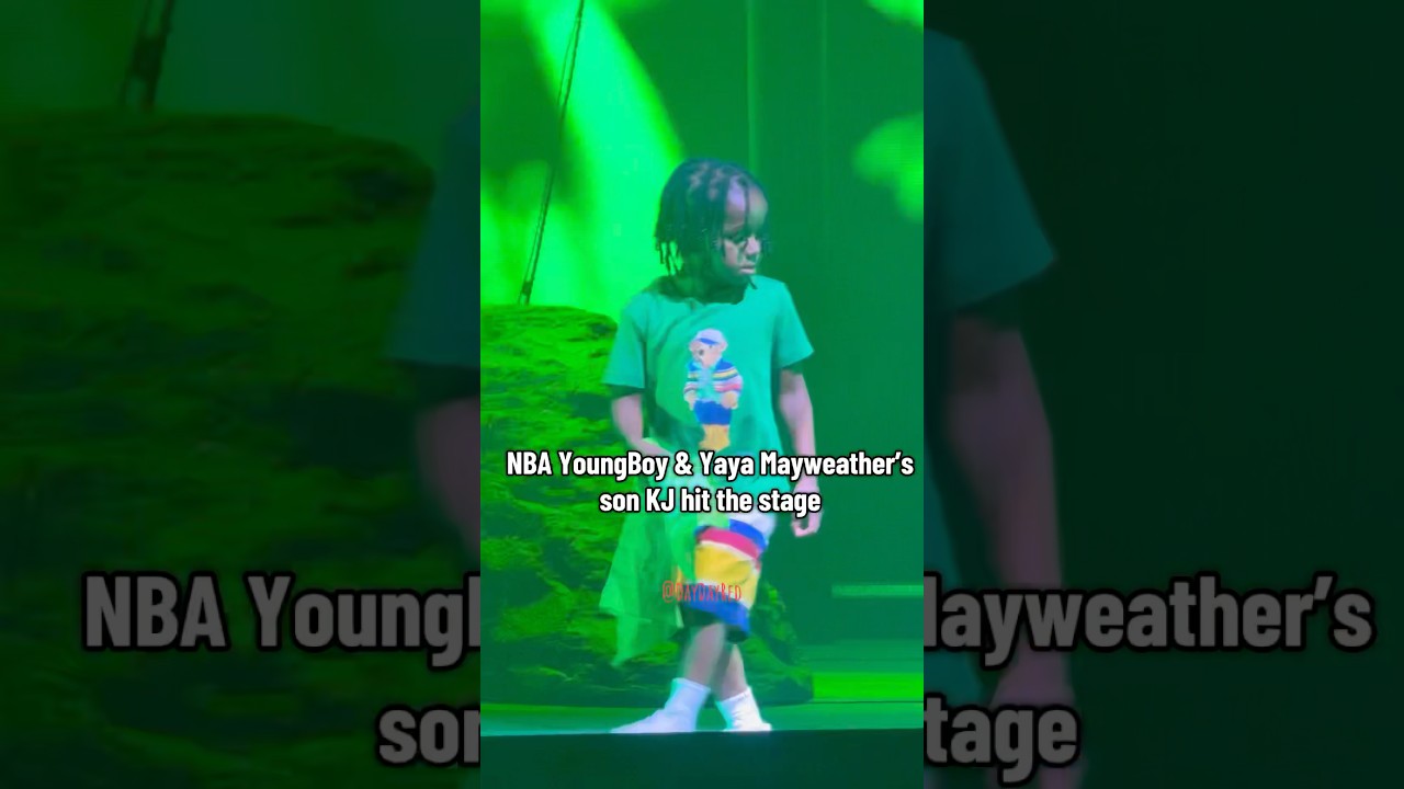 NBA YoungBoy brings out his son Kentrell Jr. Yaya Mayweather’s son live in Los Angeles 
