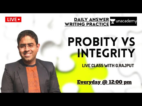 Probity vs Integrity | Answer Writing | UPSC |GS