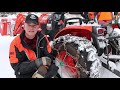 #229 kubota B2601 compact tractor. V Hook H Pattern tractor tire chains. 30 day Review. outdoor.