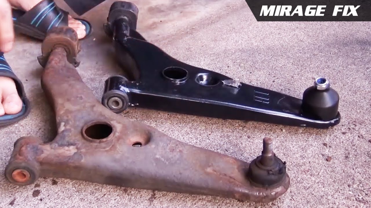 Mirage fix. Митсубиши мираж передние рычаги. mitsubishi mirage замена шаровой.
