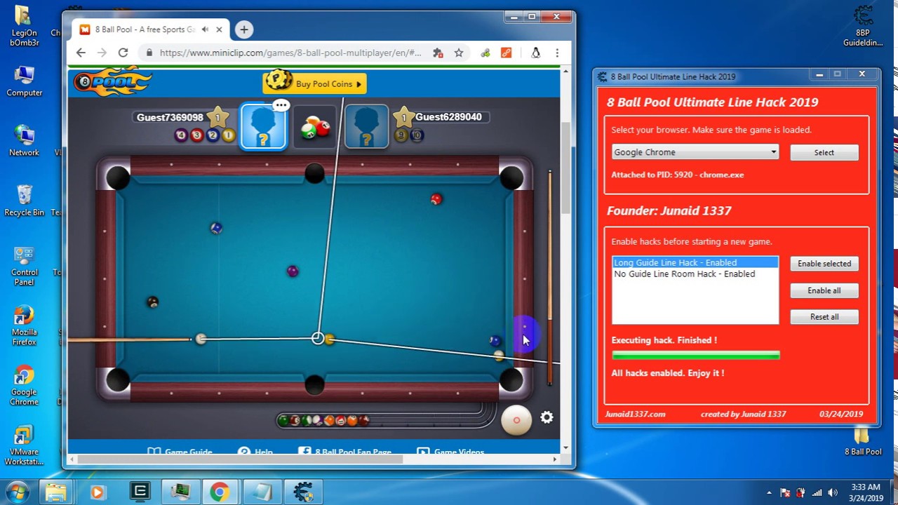 8Poolhack.Net 8 Ball Pool How To Get Long Line Hack - 8Ball ... - 