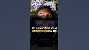 POV: Colocaram uma cobra python no seu pescoço! #python #editordevideos #editorversatil